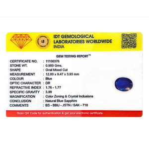 Loose 4.5 Carat Synthetic Royal Blue Sapphire Gemstone for Fine Jewelry - Product Image 4