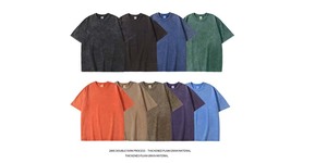 T-shirts sans manches unisexes surdimensionnés de qualité supérieure personnalisés, pour adultes, vente en gros, 300 g/m², effet délavé soleil. - Product Image 6