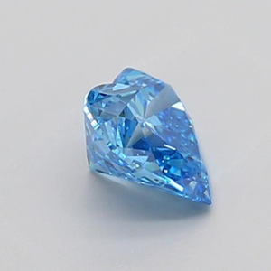 Diamant Gemver 4 carats, bleu vif fantaisie, taille cœur, cultivé en laboratoire, clarté VS, certifié IGI, excellente taille, pour la fabrication de bijoux - Product Image 2