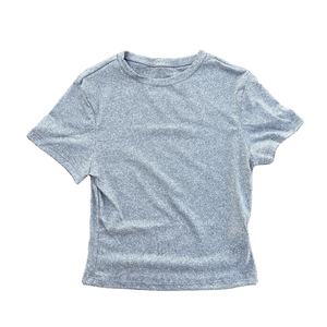 Camiseta de Yoga de Manga Corta para Mujer, Color Sólido, Suave y Transpirable, para Entrenamiento Integral, con Ombligo Expuesto, 100% Personalizable - Product Image 5