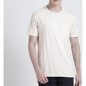 เสื้อยืดผู้ชาย OEM ผ้าฝ้าย แขนสั้น สีพื้น เรียบง่าย สั่งพิมพ์ลายได้ ระบายอากาศดี เหมาะสำหรับใส่ลำลองในฤดูร้อน - Product Image 2