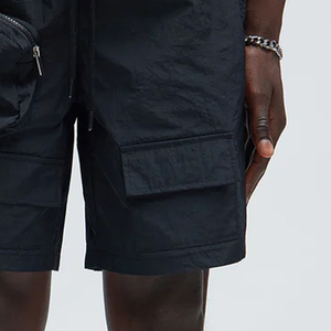 Stylish <b>Shorts</b> For <b>Men</b> With Adjustable Drawstring Closure Ideal For Sports Running Hiking Gym Workout With <b>Zip</b> <b>Pockets</b> And Logo - Product Image 4