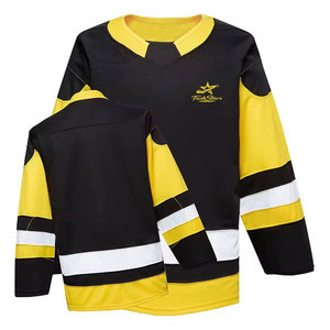 Camiseta de Hockey sobre Hielo de Manga Corta, Transpirable y Ecológica, Tallas Grandes, Servicio de Etiqueta Privada y OEM Disponible, Venta al Por Mayor - Product Image 3