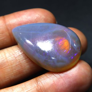 Opale naturelle australienne de 42 carats, pierre précieuse solide de Coober Pedy, opale fantastique à feu bleu, faite à la main pour la fabrication de bijoux - Product Image 2