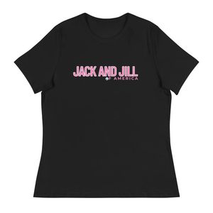 เสื้อยืดผู้หญิงทรงหลวม แจ็คแอนด์จิล ผ้าเนื้อนุ่มพรีเมียม แขนสั้น คอกลม เสื้อยืดลำลอง ขายส่งเสื้อผ้า - Product Image 1