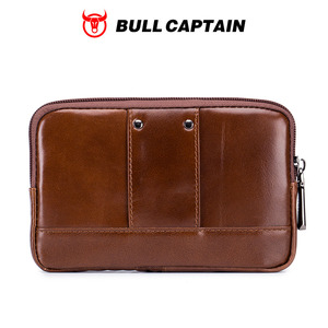 BULLCAPTAIN Genuine Leather Small Waist Bag <b>for</b> <b>Men</b> Casual Outdoor Fanny Pack Phone <b>Pouch</b> Multifunction Shoulder Crossbody Bags - Product Image 6