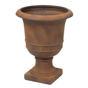 Urna de Jardín Metálica Vintage con Diseño de Rejilla, Acabado Rústico Blanco, para Flores o Plantas Verdes de Exterior, Urnas de Jardín Hechas a Mano - Product Image 3