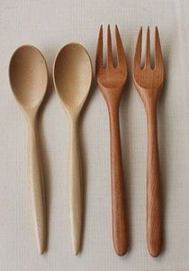 Juego de Cucharas para Servir Ensaladas de Madera Rústica Hechas a Mano, Utensilios de Madera Natural Ecológicos para Uso en la Cocina, Material de Madera Natural - Product Image 2