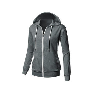 Sweat-shirt décontracté à capuche long, coupe ample, couleur unie, grande taille - Product Image 1