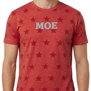 T-shirts pour hommes Streetwear à imprimé étoiles, en coton, col rond, avec logo personnalisé, fournisseur de vêtements, t-shirt en coton pour hommes - Product Image 2
