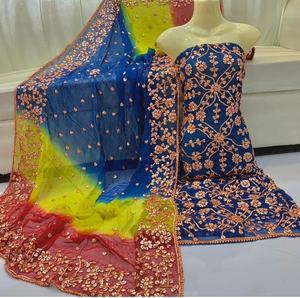 2022 Venta caliente pakistaní indio gasa Gota trabajo bordado Formal traje de boda Salwar fiesta ocasiones especiales modelo elegante - Product Image 2