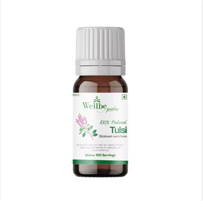 10ml <b>Dropper</b> <b>Bottles</b> | TULSI EXTRACT DROPS | Ocimum tenuiflorum | Stress relief, immunity, respiratory health - Product Image 1