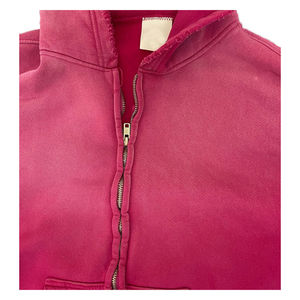 เสื้อฮู้ดดี้ผ้าฝ้ายคุณภาพสูง 100% ล้างสีแบบแอซิดวอช ปักโลโก้ตามสั่ง เนื้อผ้าหนานุ่ม ทรงโอเวอร์ไซส์ สไตล์ดิสเทรส ผ้าเฟรนช์เทอร์รี่ - Product Image 4