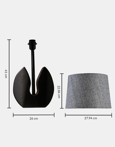 Luxury black zareen wooden <b>table</b> lamp with shade oem odm low moq factory price wholesale bulk supply fast shipping - Product Image 5