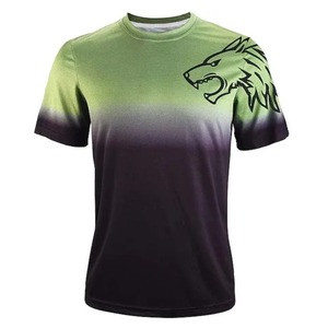 T-shirts de sport respirants pour hommes, manches courtes, haute qualité, 95% coton, 5% élasthanne, t-shirt de sport personnalisé, t-shirts de compression - Product Image 4