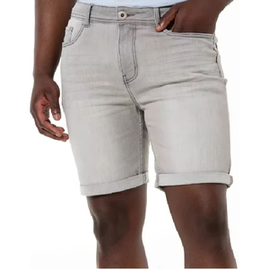 Shorts en jean pour hommes 2026, coupe slim, effet vieilli, qualité supérieure, tendance et stylés pour festivals et soirées, OEM - Product Image 1