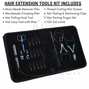 All One Hair Extension Installation Removal <b>Tool</b> Kit Stainless Steel Hairdressing Accessories Premium Lightweight Professional - Product Image 4