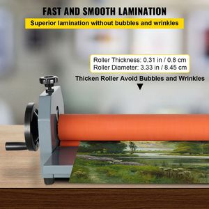 51 Inch Cold <b>Laminator</b> <b>Machine</b> 10mm Manual Vinyl Photo Film Roll <b>Laminator</b> with Hand Crank Pressure Product Category <b>Laminator</b> - Product Image 4