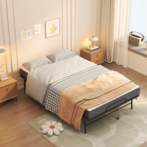 Letto Pieghevole Extra-Lungo 190x117 cm per Persone Alte, con Materasso Memory Foam da 13 cm, Capacità di Carico 200 kg - Product Image 3