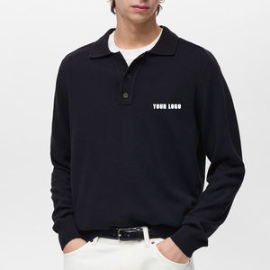 Camisetas polo de manga corta al por mayor de alta calidad 100% algodón con logotipo bordado personalizado, tela de punto transpirable. - Product Image 1