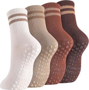 Pilates <b>Socks</b> With <b>Grips</b> for Women Cute Non Slip Crew Gripper Yoga <b>Sock</b>-Grippy Sticky for Hospital/Dance Barre/Workout - Product Image 1