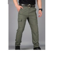 Nouveau design streetwear, pantalon cargo décontracté surdimensionné à coupe droite pour homme, taille haute, en toile épaisse, respirant et infroissable