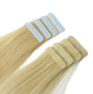 Sin costuras para cinta rubia degradada-en extensiones de cabello humano Remy natural indio cabello virgen en bolsa de una sola unidad con ondas - Product Image 1