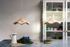 Luminaire suspendu en rotin de bambou sur mesure, design personnalisé, pour la décoration de café et de restaurant - Product Image 6