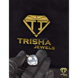 Pendentif en forme de cœur pour homme et femme, serti de diamants Moissanite VVS, en argent sterling 925, bijoux Hip Hop par Trisha Jewels - Product Image 5