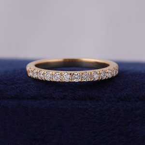 Anillo de Oro Rosa de 9K con Diamante Cultivado en Laboratorio con Certificación IGI, Corte Brillante CVD, Diseño Étnico, Chapado en Oro, VS1, Color F, Joyería Fina para Mujer - Product Image 1