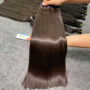 Vente en gros, prix de gros, faisceaux de cheveux humains droits en os, extensions de cheveux humains à trame automatique pour cheveux nigérians - Product Image 3