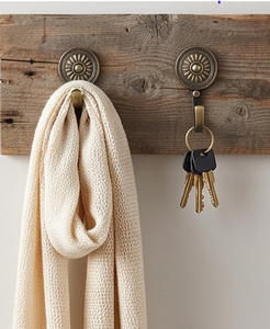 Antique Metal Wall <b>Hook</b> with Sunflower Design Rust Resistant <b>Hook</b> Minimalist Style For Clothing Storage - Product Image 4
