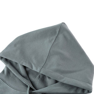 Hoodie surdimensionné personnalisé, pull à capuche épais uni, basiques de couleur unie, en mélange de coton - Product Image 2