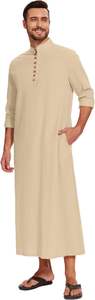 Thobes Daffah pour hommes arabes saoudiens, style moderne 2026, couleur unie, thermique, grande taille, style urbain, vente en gros, Jubbah Thobes - Product Image 4