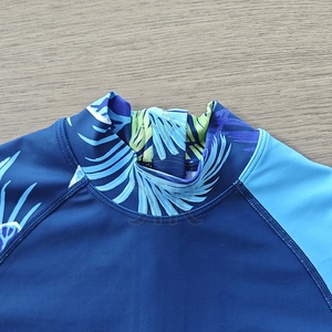 Kimono Royal Sublimation Imprimé Manches Longues Rash Guard Protection UV Polyester/Spandex Chemises pour Adultes Unisexe Surf Natation - Product Image 3