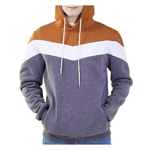 Sweat à capuche slim fit pour homme avec logo frontal, tissu respirant polyester/coton, manches longues, poches, impression personnalisée - Product Image 4