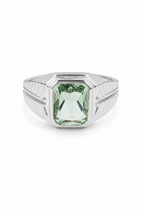 Bague en améthyste verte en argent sterling 925 KLSR12409 - Product Image 2