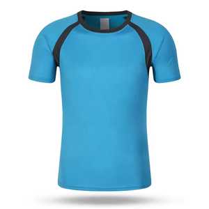 Men Yellow Short Sleeve Crew Neck Soccer Jersey Moisture Wicking <b>Polyester</b> Sport T-<b>Shirt</b> Summer Apparel Regular Fit - Product Image 5