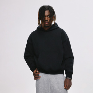 Bulk Unisex <b>Fleece</b> Sstreetwear Tracksuit Custom Logo High Quality Plain Heavyweight <b>Oversized</b> French Terry Cotton <b>Hoodie</b> for <b>Men</b> - Product Image 3