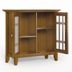 Meuble de rangement bas Bedford en bois brun doré clair pour salon - Product Image 2