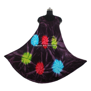 Vestido largo de rayón con estampado Tie Dye para mujer, estilo bohemio gitano, ropa de noche, novedad 2026, gran éxito de ventas, proveedor. - Product Image 2