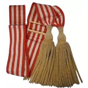Cinturones Metálicos Ceremoniales OEM Personalizables con Borlas, Insignias Hamza Hechas a Mano, Correas para Uniformes al por Mayor - Product Image 1