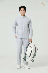 Vêtements de sport pour hommes en polyester/coton personnalisés avec logo, coupe-vent d'automne, fermeture éclair, capuche, jogging, sweat-shirt - Product Image 3