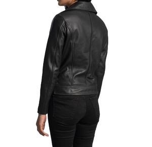 Chaqueta de Cuero para Mujer al por Mayor, Estilo Motero, Chaqueta de Cuero Personalizada, Color Marrón Claro 2026 - Product Image 2