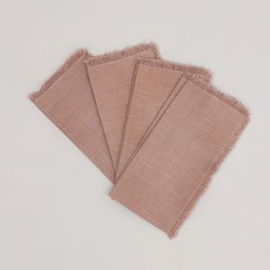 Set di 4 Tovaglioli da Cena Classici con Orlo a Giorno 20x20 Pollici in Cotone Premium e Accessori - Product Image 2