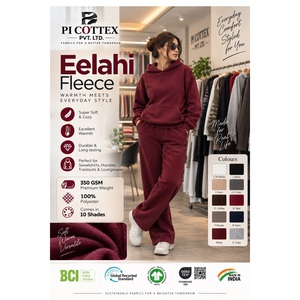 Tissu polaire en polyester 350 GSM très demandé, matière super douce et chaude pour sweats à capuche, sweat-shirts et survêtements, disponible à la vente - Product Image 1