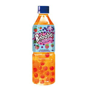 Té de Boba con Sabor a Bayas Mixtas y Gasificante de la Marca Madam Hong, Botella de Plástico de 500 ml para Adultos - Product Image 1