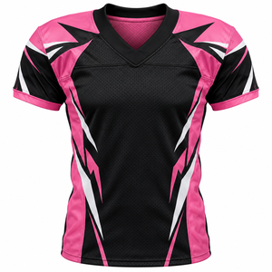 Customizable Plus Size V Neck Collar Short Sleeve Breathable Quick Dry Pewter White <b>Red</b> <b>Mesh</b> 100% Polyester American - Product Image 2