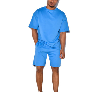 Ensemble décontracté léger pour homme – Survêtement d'été 2026 – Ensemble court d'été 2 pièces pour homme - Product Image 1
