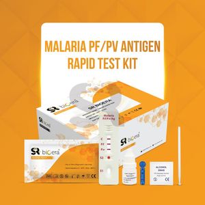 Kit de <span class=keywords><strong>test</strong></span> rapide professionnel pour le dépistage de l'antigène du paludisme <span class=keywords><strong>PF</strong></span> <span class=keywords><strong>PV</strong></span>, <span class=keywords><strong>diagnostic</strong></span> de double espèce Plasmodium Falciparum et Vivax - Product Image 1